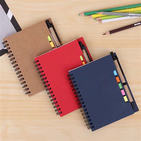 Promotional A6 Eco Kraft Paper Notebook With Logo Printing