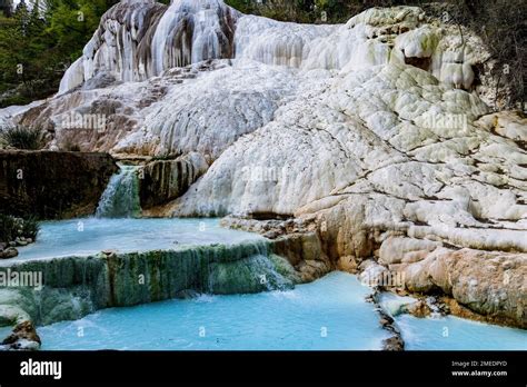 Bagni Di San Filippo Hot Springs In Tuscany Italy Stock Photo Alamy