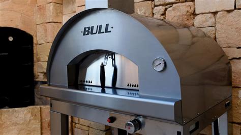 BULL Edelstahl Gas Pizza Ofen XL Built In