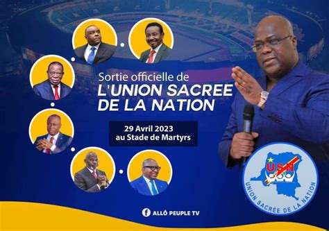 RDC Sortie officielle de lunion sacrée de la nation prévu pour le