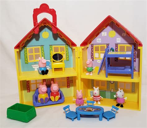 Peppa Pig House Playset With Several Accessories And Figures 4688343985