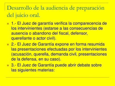 Ppt Fase Intermedia O De Preparaci N Del Juicio Oral Powerpoint