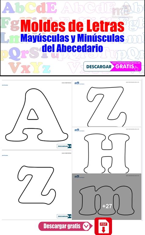 Moldes De Letras May Sculas Y Min Sculas Del Abecedario Material