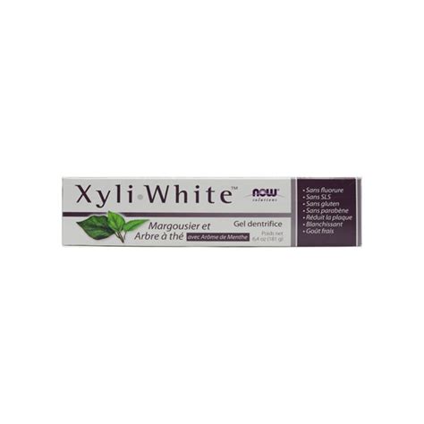 XyliWhite Neem Tea Tree Toothpaste Gel Fleur Sauvage Aliments