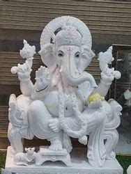 2 5Feet Lord Ganesh Marble Statue Temple At Rs 95000 In Jaipur ID