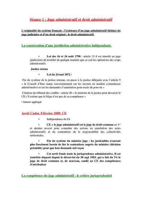 Fiches Admi L S Droit Administratif Studocu