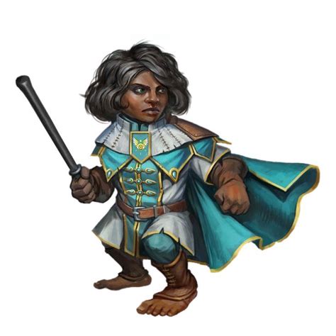 Female Halfling City Watch Elmoira Pathfinder 2E PFRPG PFSRD DND D D