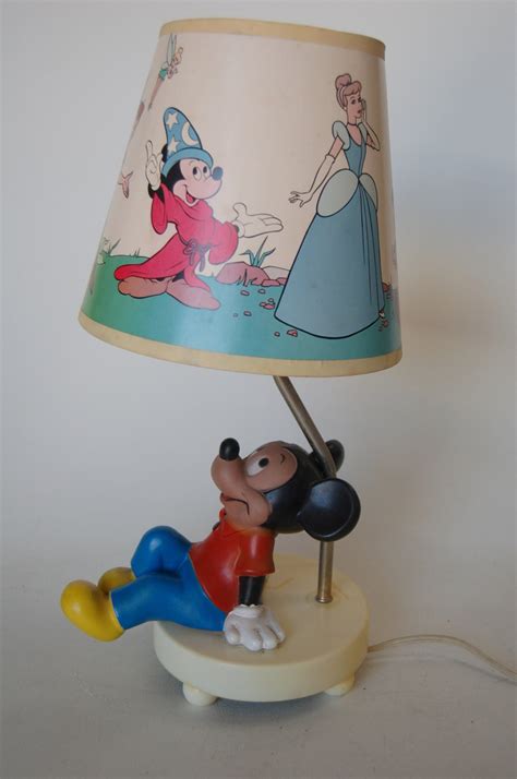 1980s Mickey Mouse Table Lamp With Disney Character Shade by - Etsy