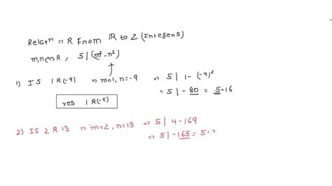 SOLVED Define A Relation R On Z As Follows For All Integers M And N