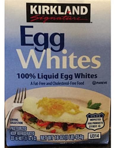 Kirkland Signature Egg Whites - 46 g, Nutrition Information | Innit