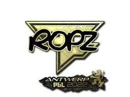 Sticker Ropz Gold Antwerp