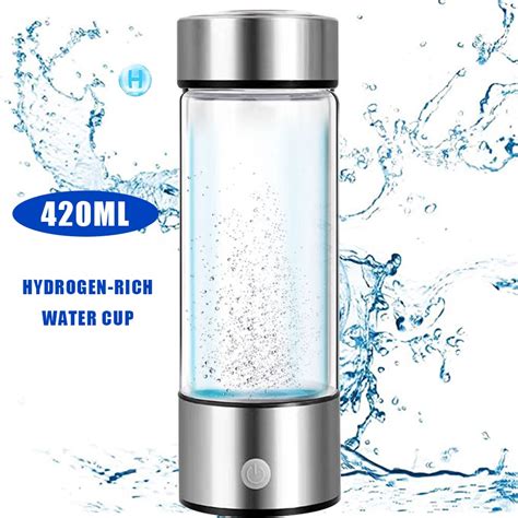 Hydrogen Water Generator Alkaline Maker Rechargeable Portable Water