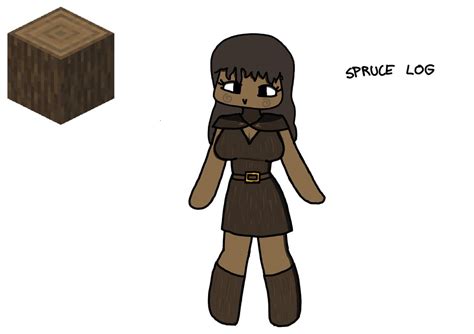 Spruce Log + stripped spruce log : r/MinecraftAnthroBlocks