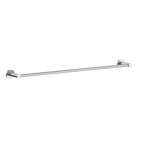 Clark Round Single Towel Rail 600mm Chrome