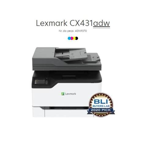 Impressora Multifuncional Laser Color Cx431adw 40n9370 Lexmark Multifuncional Laser