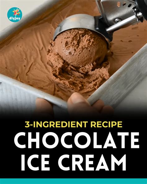 3 Ingredient Chocolate Ice Cream Recipe