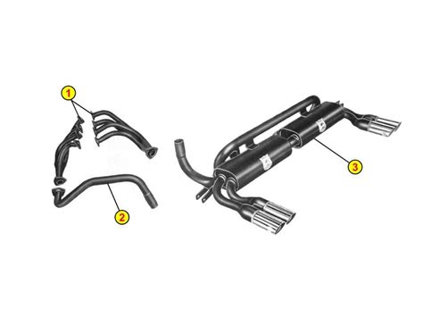 INTERMEDIATE EXHAUST PIPES ANSA LM 1324 LAMBORGHINI URRACO P200 1974 1979