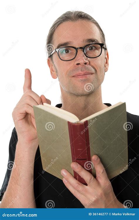 Man Is Reading Stock Image Image Of Book Clever Learning 36146277