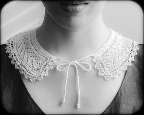 Victorian Lace Collar Adapted From Vintage Pattern I Knit