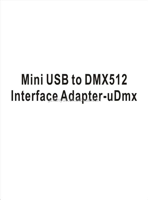 Whole Sale Mini Usb To Dmx 512 Interface Adapters,Dmx512 Computer Pc ...