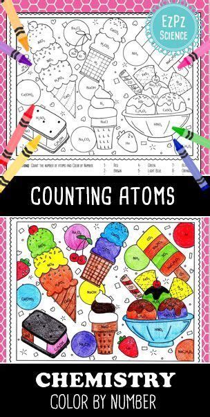 Science Color By Number Chemistry Counting Atoms Here S A Fun And