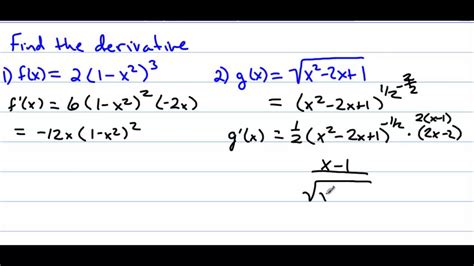 Ap Calculus Section 36 Chain Rule Youtube