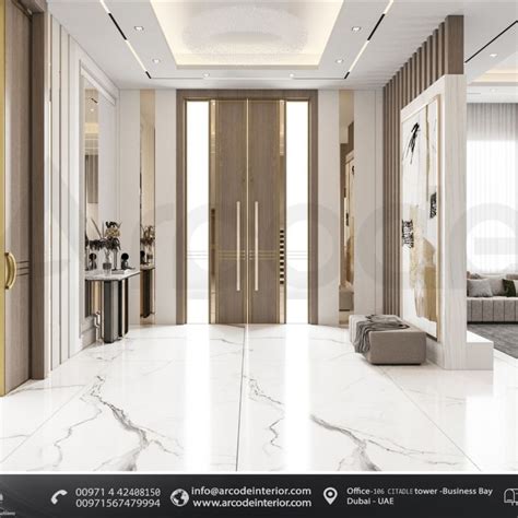 Entrance Lobby Interior Design With Left Lobby In One Of Our Projects