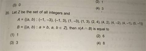 Let Z Be The Set Of All Integers And Filo