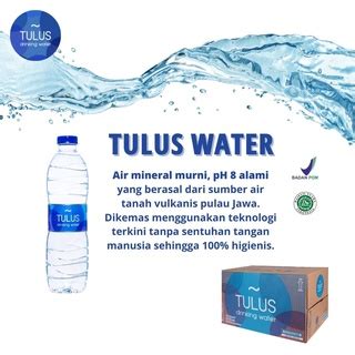 Jual TULUS Mineral Water 600ml X 24 Botol 10 DUS Air Mineral PH 8