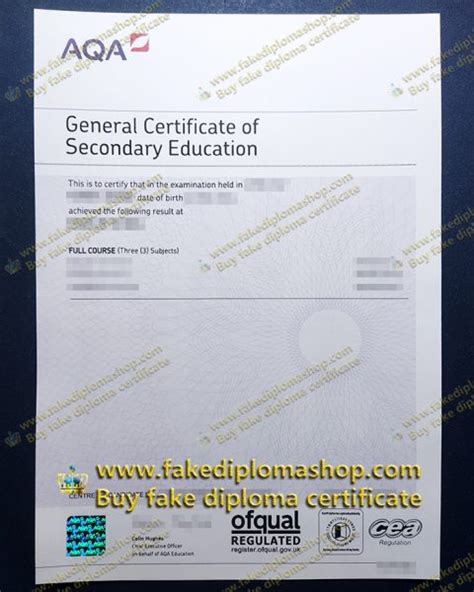 Buy Real Aqa Gcse Certificate Make Replica Aqa Certificate