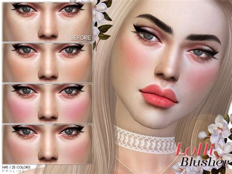 Pralinesims Lolli Blusher N45 Blusher Blusher Makeup Sims 4