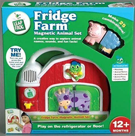 Toy Game Leapfrog Fridge Farm Magnetic Twenty Five Wacky Animal Set