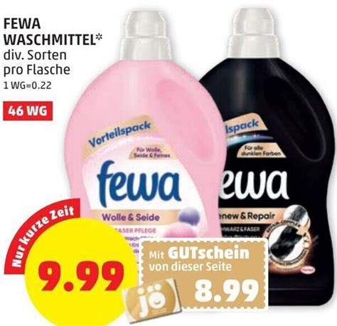 Fewa Waschmittel Wg Angebot Bei Penny