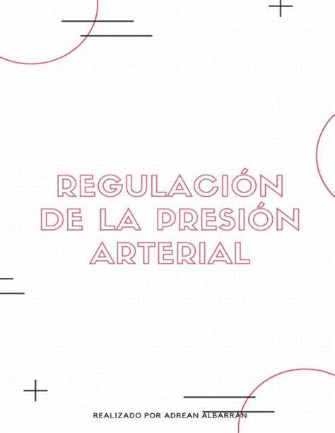 Regulación De La Presión Arterial Adrean Albarrán Udocz