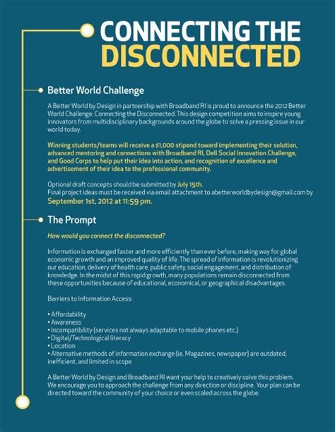 Connecting The Disconnected A Better World By Design