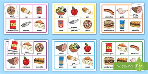 Spanish Foods Matching Game Teacher Made Twinkl