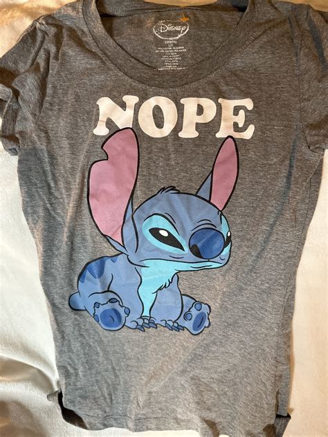 🌸 Disneys Lilo And Stitch Nope Top Womens Large Ohan Gem