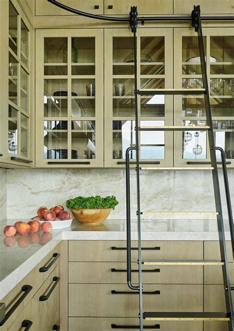 Amuneal Rolling Ladder For Modern Rustic Kitchen