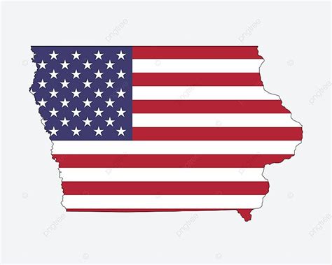 Iowa Map Usa Flag Web Map Iowa Vector Web Map Iowa Png And Vector