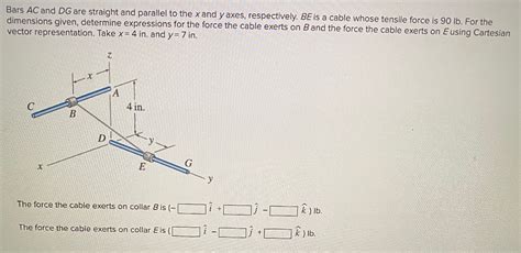 Solved Bars AC And DG Are Straight And Parallel To The X And Chegg