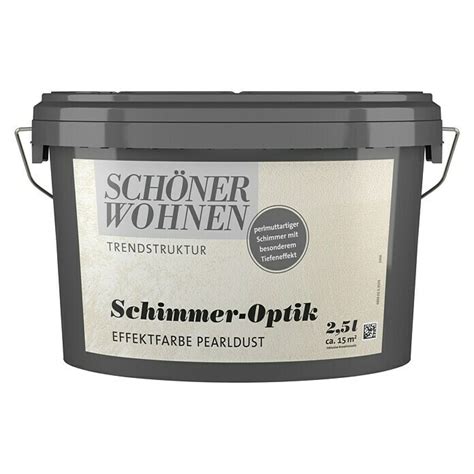 SCHÖNER WOHNEN Farbe Trendstruktur Effektfarbe Schimmer Optik 2 5 l