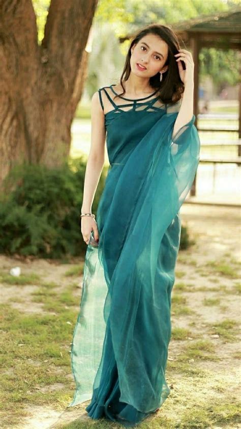 Teal Sari Pakistan Designerdresses Couture Indian Sari Dress