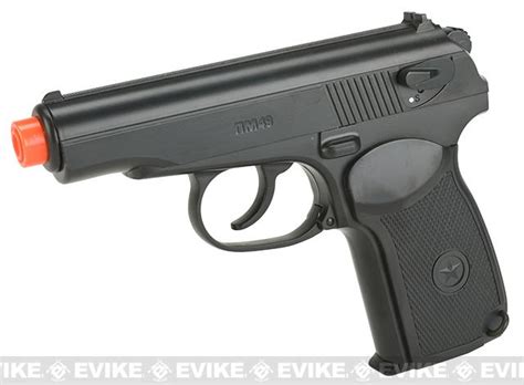 Gun Heaven Co2 Powered Russian Pm Non Blowback Airsoft Pistol Black Airsoft Guns Gas Airsoft