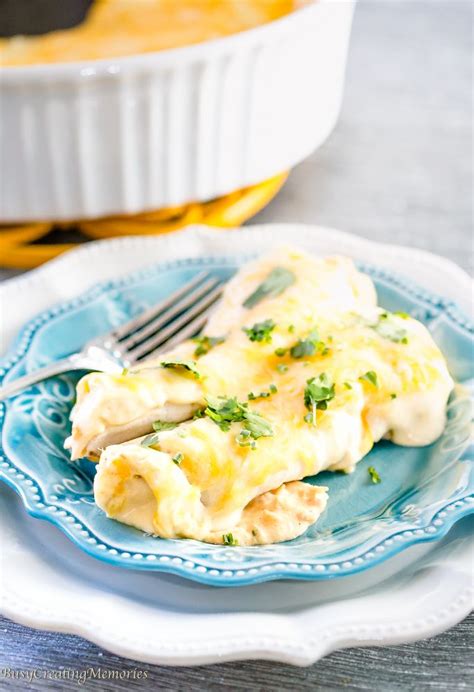 Easy Creamy Chicken Enchiladas Recipe Creamy Chicken Enchiladas