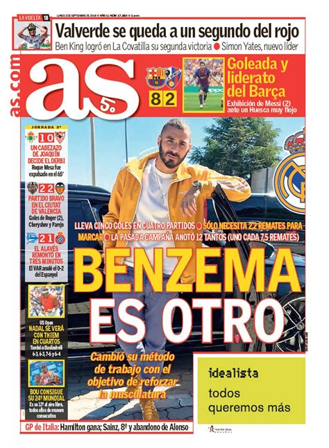 AS on Twitter Buenos días aquí tenéis la PortadaAS del 3 de