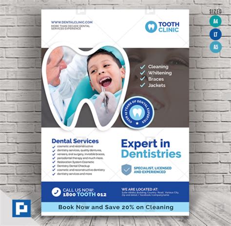 Dentistry Services Clinic Flyer Psdpixel