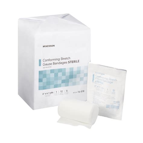 Mckesson Conforming Stretch Gauze Bandages Sterile In X Yd