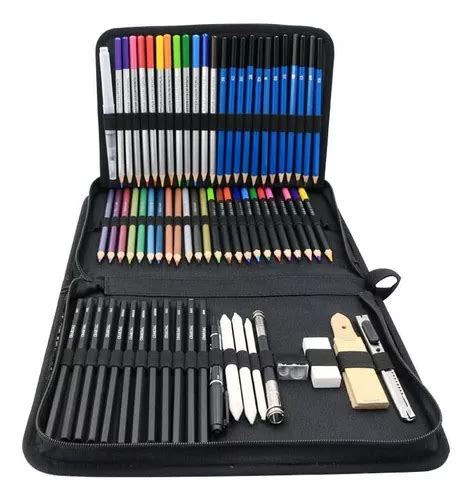 Kit Piezas L Pices De Colores Arte Profesional Dibujo