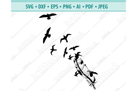 Feather To Bird Svg Doves Feather Svg Dainty Png Dxf Eps The Best