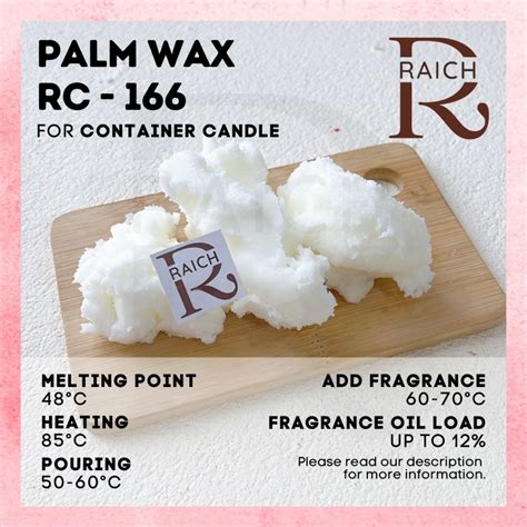 Jual 20KG PALM WAX CONTAINER RC 166 100 Pure Bahan Baku Scented